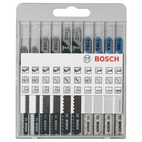 2607010630 Bosch Sticksågsbladsats 10 delar Sista chansen
